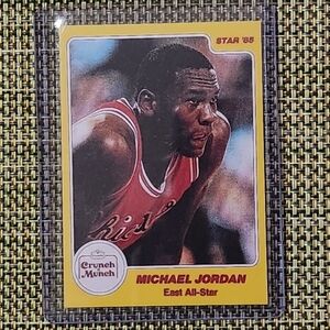 Michael Jordan Star '85 Crunch N Munch Basketball Card